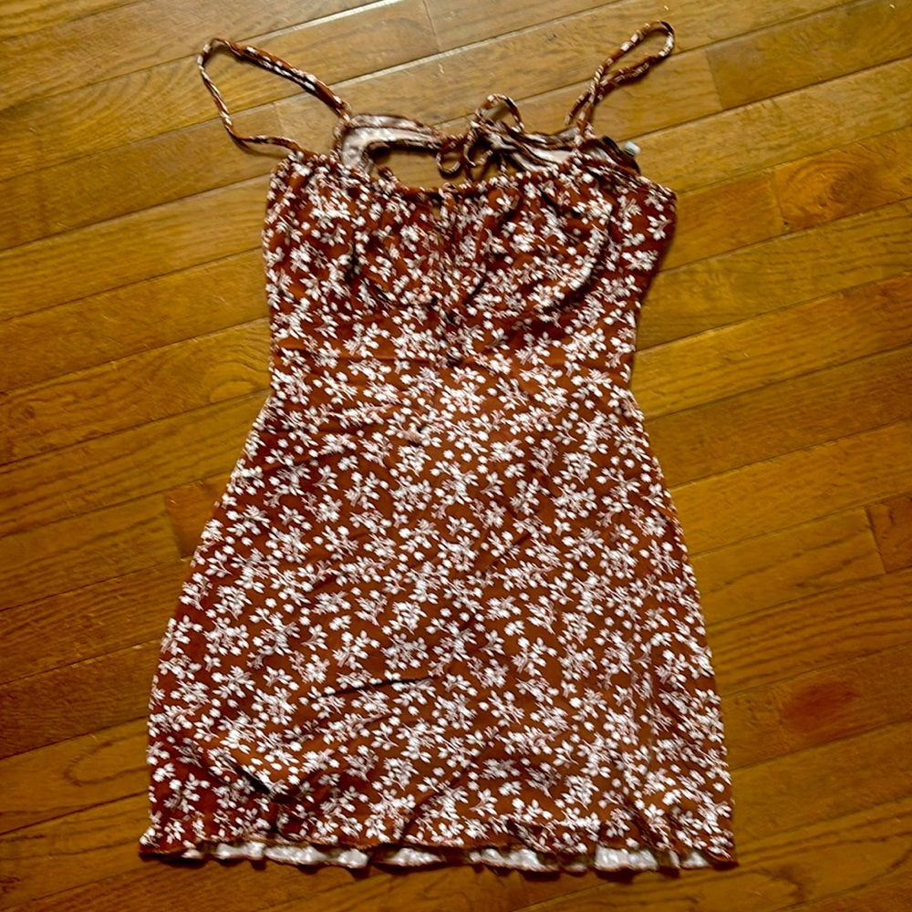 Pacsun Kendal & Kylie Floral Backless Mini Dress
